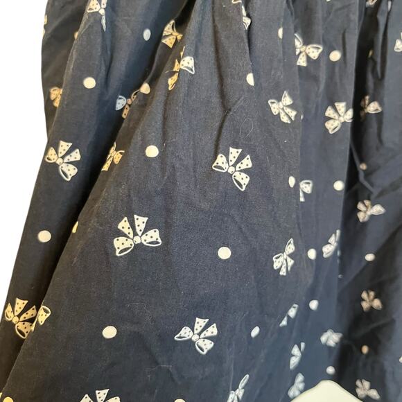 Abercrombie & Fitch Y2K Coquette Bow Printed Mini Skater Dress Strapless Size M - Picture 9 of 9